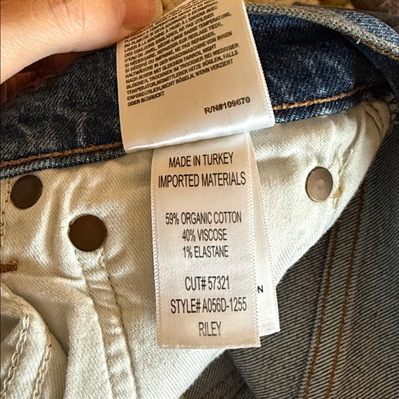 Agolde Riley High Rise Straight Crop - Picture 4 of 4